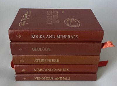 Lot of 5 Roger Tory Peterson Field Guides — Leather Bound — Easton Press-image