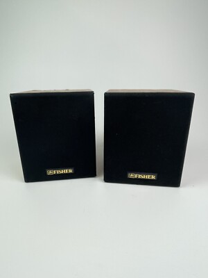 Fisher Speaker System Model MS 9225 Vintage Untested Wood Laminate Encased-image