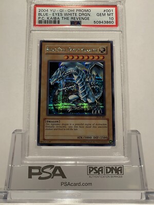 2004 Yu-GI-Oh! Power Chaos Kaiba Blue-Eyes White Dragon PCK-001 PSA 10 GEM MINT!-image