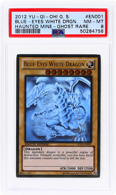 2012 Yu-Gi-Oh Blue-Eyes White Dragon Gold Series Haunted Mine #GLD5EN001 PSA 8-image