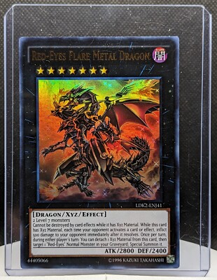 Yu-Gi-Oh! TCG Red-Eyes Flare Metal Dragon LDK2-ENJ41 Holo Ultra Rare-image