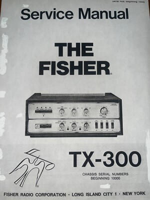 Fisher TX-300 Service Manual Master Control Amplifier  Photocopy-image
