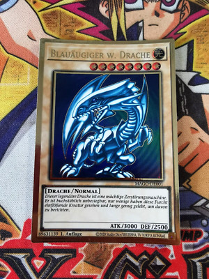 Blue-Eyes White Dragon mago-de001 (NM+) Gold Rare Yu-Gi-Oh!-image