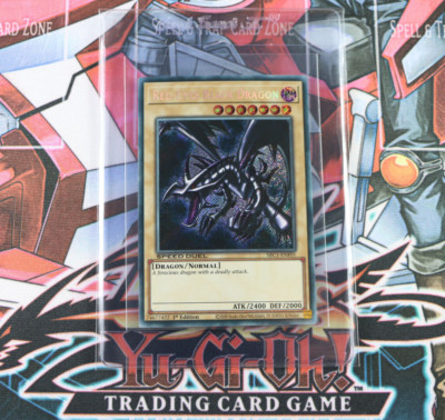 YuGiOh Red-Eyes Black Dragon SBC1-ENF01 1st Edition Secret Rare-image