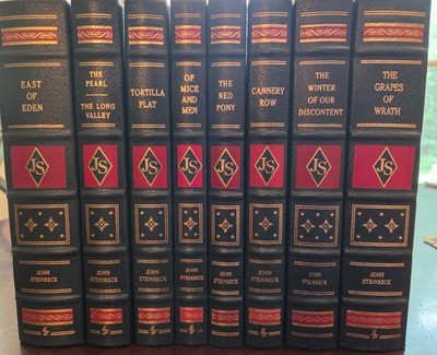 John Steinbeck 8 Volume Collection by Easton Press-image