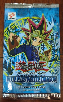 EMPTY/OPENED Yugioh Booster Pack  - Legend Of Blue Eyes White Dragon -image