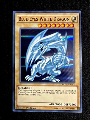 🔥 YUGIOH • BLUE EYES WHITE DRAGON • ULTRA RARE • 1st • DUSA-EN043 • NM 🔥-image