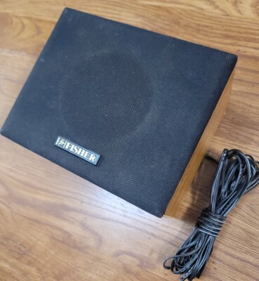 VTG Fisher Speaker WS-R9635 Surround Speaker 50 Watts  Oak Wood Grain Cabinet-image