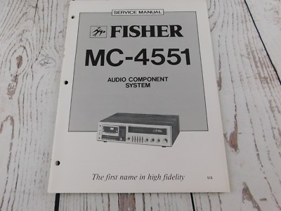 FISHER MC-4551 Audio Component System SERVICE MANUAL w/wiring diagram-image