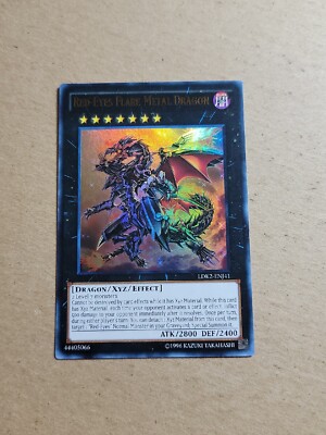 Red-Eyes Flare Metal Dragon - LDK2-ENJ41 - Ultra Rare - Unlimited - YuGiOh-LP -image