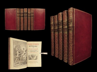1734 EARLY & BEAUTIFUL Jean-Jacques Rousseau Philosophy MAGIC Girdle 5v Set RARE-image