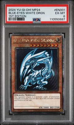2024 YU-GI-OH! MP24-25TH ANV TIN: DUELING MIRRORS BLUE-EYES WHITE DRAGON PSA 6-image