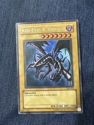YuGiOh Red-Eyes B. Dragon SDJ-001 Joey Starter Deck 1996-image