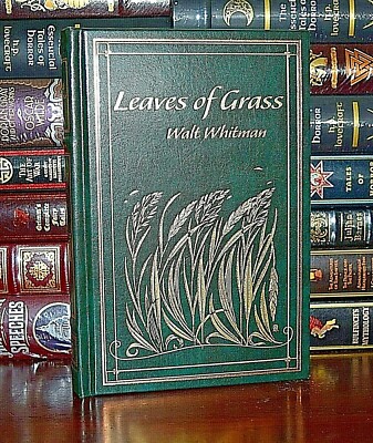 Leaves of Grass by Walt Whitman New Leather Bound Collectible Hardcover Gift-image