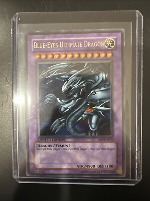 Blue-Eyes Ultimate Dragon - JMP-EN005 - Secret Rare - Limited Edition Yugioh LP-image
