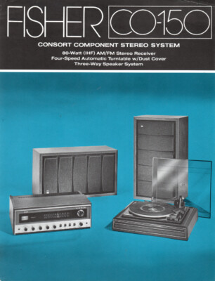 Fisher - CO-150 Music System - Original Sales Brochure - -image