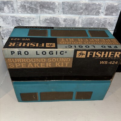Vintage FISHER Surround Sound Speaker System WS-424 NIB-image