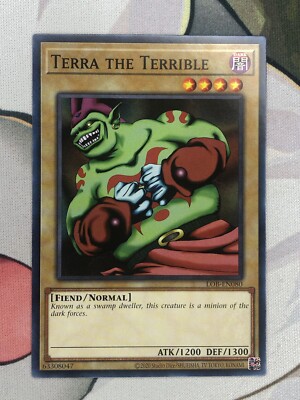 Yu-Gi-Oh! TCG Terra the Terrible 25th Legend of Blue Eyes White Dragon LOB-EN080-image