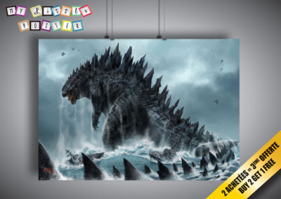 Poster Godzilla Wall Art-image