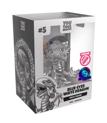 Youtooz x Shopville: Yu-Gi-Oh Chrome Blue Eyes White Dragon Figure LE 750 Made-image