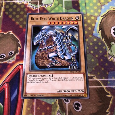 Blue-Eyes White Dragon 1st Edition SS02-ENA01 Duelists Of Tomorrow YuGiOh LP-image