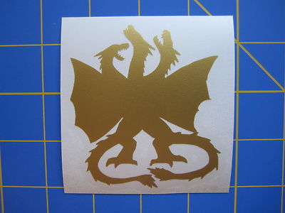 King Ghidorah #1 Decal - Sticker 3x3 - Any Color - Godzilla-image