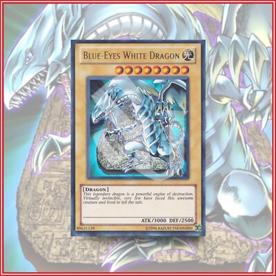 YuGiOh BLUE-EYES WHITE DRAGON ULTRA RARE 25th Anniversary KAIBA CARD🔥-image