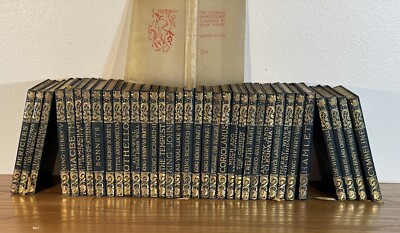 Chiswick Shakespeare Leather Edition Byam Shaw 35 Volume Book Set 1899-1902-image