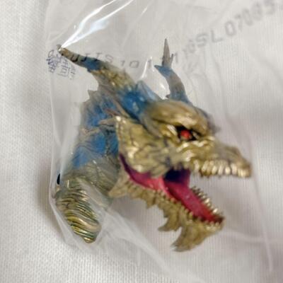 Godzilla Ichiban Kuji 70th E Prize Monster Head Magnet Kaiser Ghidorah-image