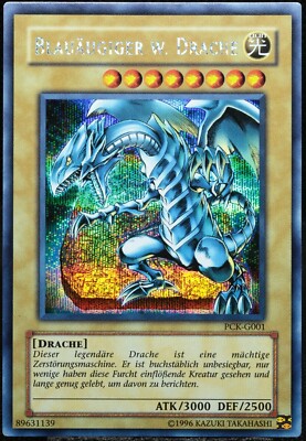 Yu-Gi-Oh! Blue-Eyes W. Dragon PCK-G001 PSCR [EX-NM] Blue-Eyes White Dragon-image