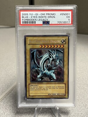 2005 Yu-Gi-Oh! Blue-eyes White Dragon #FL1-EN001 PSA 5-image
