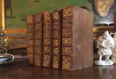 LE THEATRE, DE PIERRE CORNEILLE. Complete 5-Vol set. ORIGINAL CALF BINDING, 1709-image