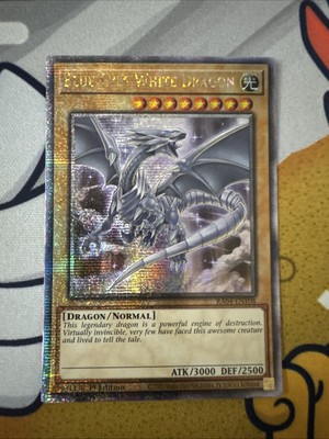 Blue-Eyes White Dragon (8th Art) (Quarter Century Secret Rare) RA04-EN108...-image