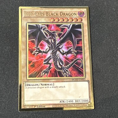 Yugioh! TCG Red-Eyes Black Dragon MGED-EN003 1st Edition Ultra Rare NM-image
