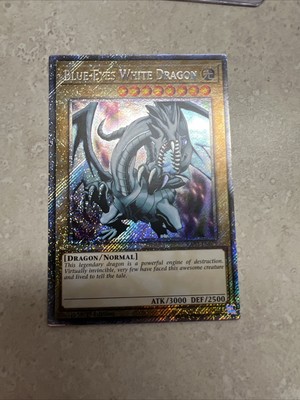 YuGiOh BLUE EYES WHITE DRAGON Platinum Secret Rare RA03-EN079-image