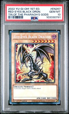 Red-Eyes Black Dragon - PSA 10 - MP22-EN267 - Prismatic Secret Rare - Yugioh-image