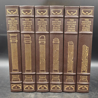 Easton Press The Decline and Fall of the Roman Empire Edward Gibbon 6 Vol Set-image