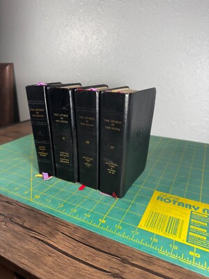 The Liturgy Of The Hours (4 Volume Leather Set) 1975/76 Catholic Book Publishing-image