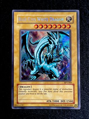 🔥YUGIOH • BLUE-EYES WHITE DRAGON • SECRET RARE • BPT-009  • PROMO • VLP🔥-image