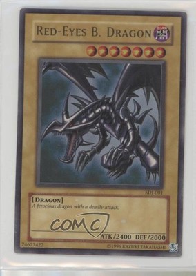 Red-Eyes Black Dragon Unlimited YuGiOh Starter Deck Joey #SDJ-001 2003 1de9-image
