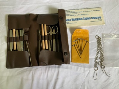 Vtg Student Dissection Set 13 Pcs Carolina Biological Supply Co Learning Anatomy-image