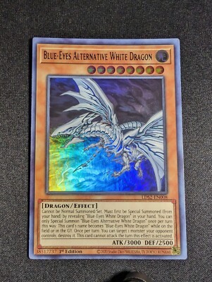 Yu-Gi-Oh! Blue-Eyes Alternative White Dragon LDS2-EN008 1st Ultra (Green) NM-image