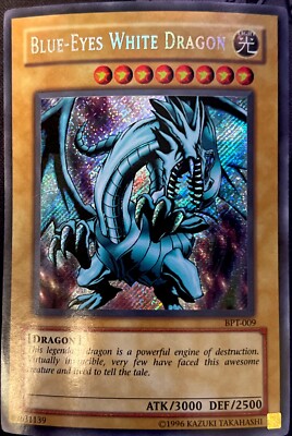 Blue-Eyes White Dragon BPT-009 Limited Edition Secret Rare LP Curved-image
