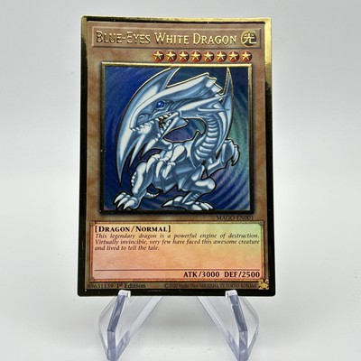Blue-Eyes White Dragon 1st Edition Maximum Gold #MAGO-EN001-image