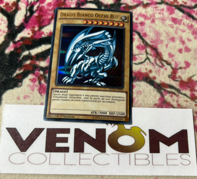 1x (M/NM) *ITALIAN* Blue-Eyes White Dragon DUSA-EN043 Ultra Rare 1st Ed. YuGiOh-image
