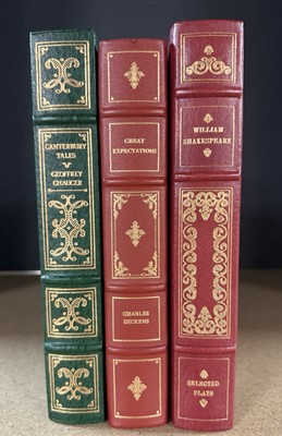 LOT 3 FRANKLIN LIBRARY: Canterbury Tales, Great Expectations, Shakespeare Tales-image