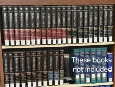 Encyclopedia Britannica 15th Edition 32 Vol Complete Set Blk Padded Leather 2002-image