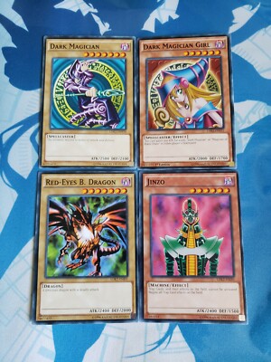 Dark Magician + Dark Magician Girl + Red Eyes B Dragon + Jinzo [LDK2] YuGiOh-image