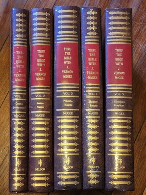 1982 Thru the Bible with J. Vernon McGee 5 Volume Set Shrink Wrap Nelson-image