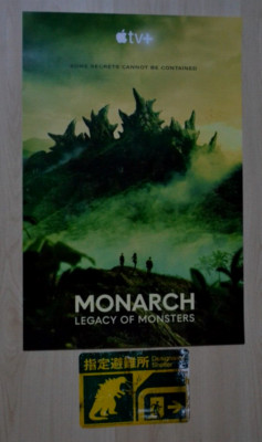 Monarch Legacy Of Monsters Godzilla NYCC 2023 Poster Sticker Badge Apple +-image